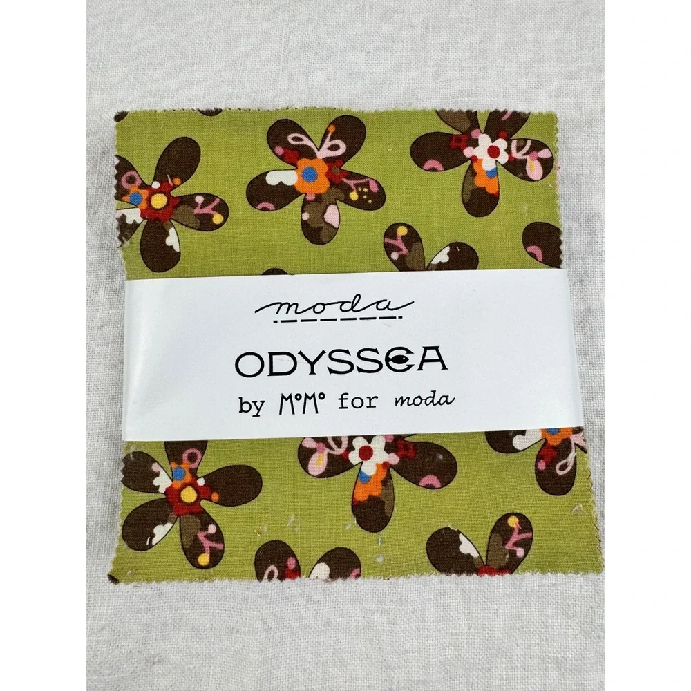 Moda Odyssea Charm Pack MoMo 42 Cotton Squares 5in Floral Quilt Fabric OOP 32180
